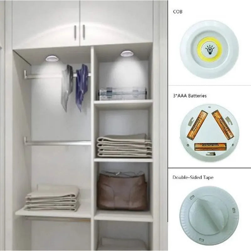 3 Piece Tap Led Light with remote ( Cell Operated )